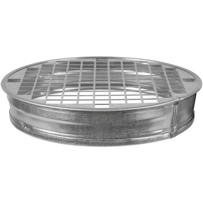 HVAC OV Galvanized Metal Duct End Cap - 6 Inch