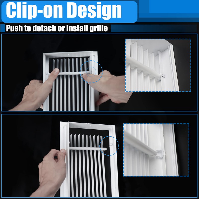 BJADE'S Linear Bar Air Vent Grille,44" X 8",HVAC Stander Vent