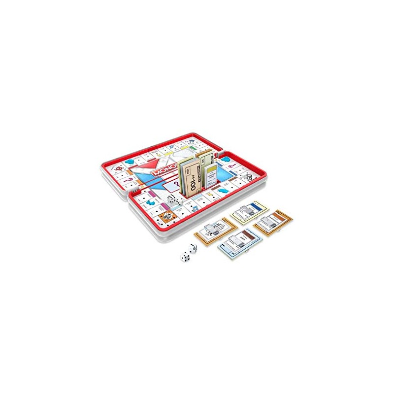 Hasbro Gaming Road Trip Series Monopoly Game Portable Board Game