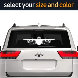 RDW F-14 Tomcat Sticker Decal Die Cut Self Adhesive Vinyl Made in USA Weatherproof f14 Fighter Aircraft - White 36" x 14.34"