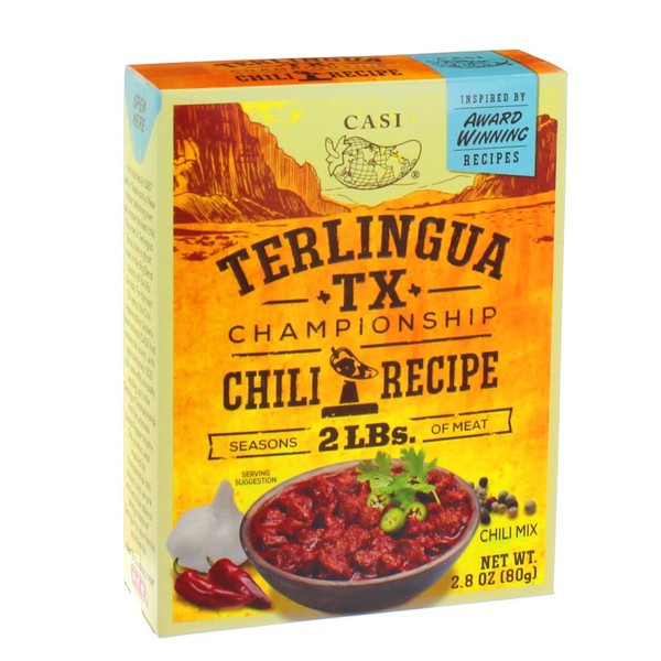 Casi Terlinguq Texas Championship Chili Recipe 2.8 oz (Pack of