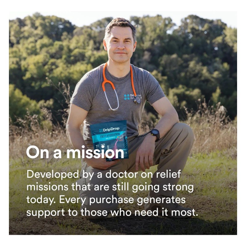 Mezcla Electrolítica Para Bebidas Dripdrop Hydration Fruit P