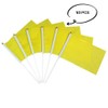 50 Packs Yellow Small Flags on Sticks Hand Waving Flag