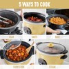 GreenLife 6QT Slow Cooker, Non-Toxic PFAS-Free Ceramic Nonstick Removable Interior