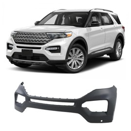 Front Bumper Replacement for Explorer 2020 2021 with Park Sensor Holes
