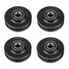 4Pcs Sliding Barn Door Wheel Heavy Duty Cabinet Window Pulley