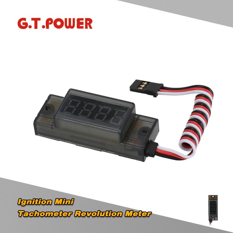 GoolRC G.T.Power Ignition Mini Tachometer Revolution Meter for RC CDI