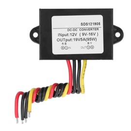 Boost Converter DC 12V to DC 19V Waterproof Step Up Adapter Accessory for Power Supply