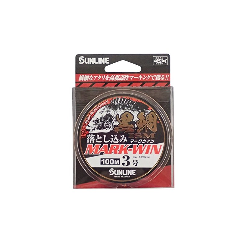 SUNLINE Nylon Line Black Sea Bream Ism Drop Mark Win