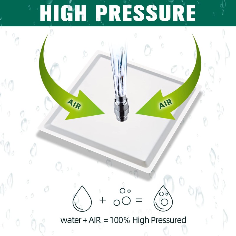 LCEVCGK Shower Head - Shower Faucet Set Square Shower Combo