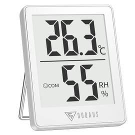 DOQAUS Hygrometer Thermometer Indoor Humidity Meter Digital Room Thermometer with 5s Fast Refresh Temperature Humidity Monitor for Bedroom, Baby Room, Basement, Greenhouse, Office