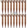 Deliveries Nursery Tent Pegs Bead 16 mm and 20 mm Hoses Ground Spike Drop Brown. Prevents the Pipe Picked Up By Wind or Folding Pack 20 Pegs
