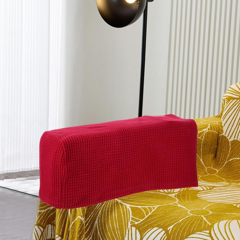 iplusmile 2Pcs Armrest Cover Elastic Sofa Armrest Protector Towels for