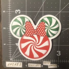 Minnie Mouse Xmas Candy Humor Sticker For Skateboard Phone Guitar Ect Mat119