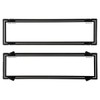 Altrex Number Plate Protectors Slimline Black No Line Silver Border