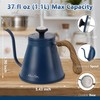 Gooseneck Kettle, Harriet 37oz Pour Over Kettle with Thermometer, Coffee