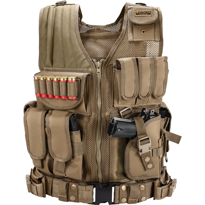 Barska Loaded Gear VX-200 Tactical Vest – Adjustable MOLLE Vest