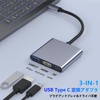 HDMI Type C Adapter [HDMI+USB3.0+ PD 100W Fast Charging] 3-IN-1