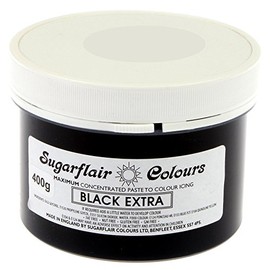 Sugarflair Spectral Paste Food Colouring - Black Extra 400g Bulk Pack