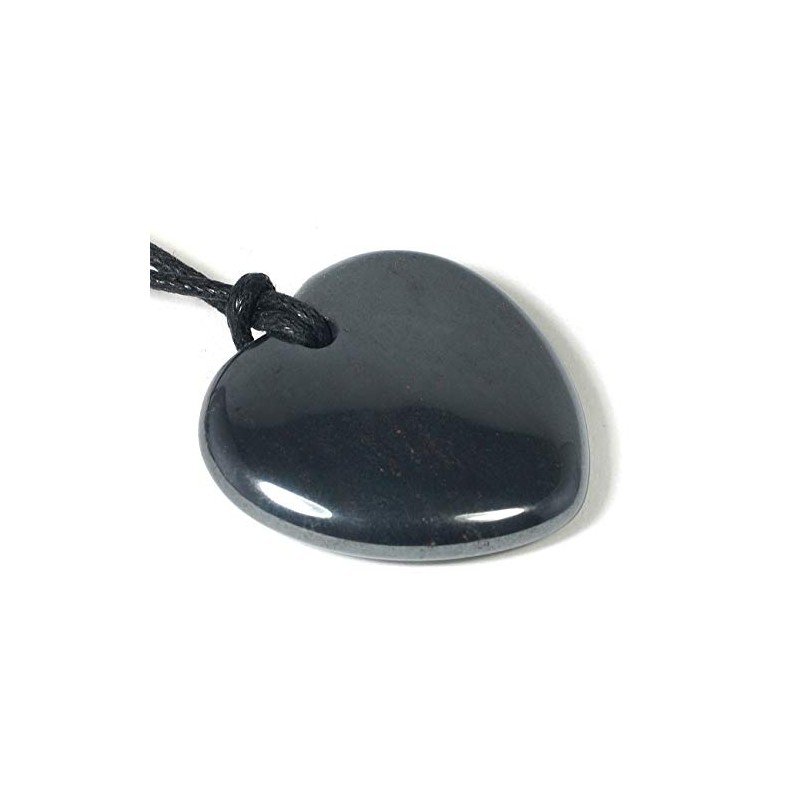 Aries Birthstone Necklace - Hematite Heart