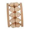 Outanaya 10 Wooden Dual Row Bead Back Massager Portable Manual