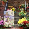 Louise Maelys Easter Garden Flag He Is Risen Cross Floral