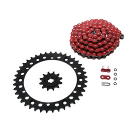 1988-1991 fits Yamaha YFS200 200 Blaster Red O-Ring Chain & Black Sprocket 12/41 92L