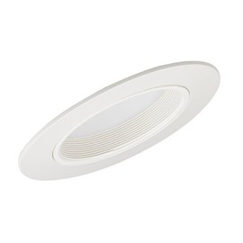 Juno Lighting 603W-WH 6-Inch Super Slope Lensed Flat Diffuser, White with White Trim