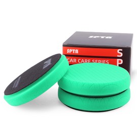 Green T120 Heavy-Cut Foam Polishing Pad, 3Pc 5.5 Inch Buffing Polishing Pads for 125mm Backing Plate Compound Buffing Sponge for Car Buffer Polisher Compounding, Polishing and Waxing -FPTSS5G-3