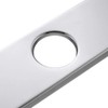 Wovier Faucet Plate,Chrome Sink Hole Cover Plate,6" Rectangle Escutcheon Plate