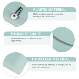 STOBOK File Portable Sky- Expanding Pouch Letter Business Wallet Standing Size Organizers Case Office Coupon Filing Blue Home Plastic Pocket Paper Small Bills Receipts Folder for