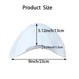 SZMUHLNY 5 Pairs Cotton Shoulder Pads for Women Clothing Sewing Set in Shoulder Enhancer for Men Blazer Suit Coat Jacket Dress Clothes Sewing Accessories