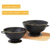 Metal Colander Set of 2, Strainer Basket with Handles perfect