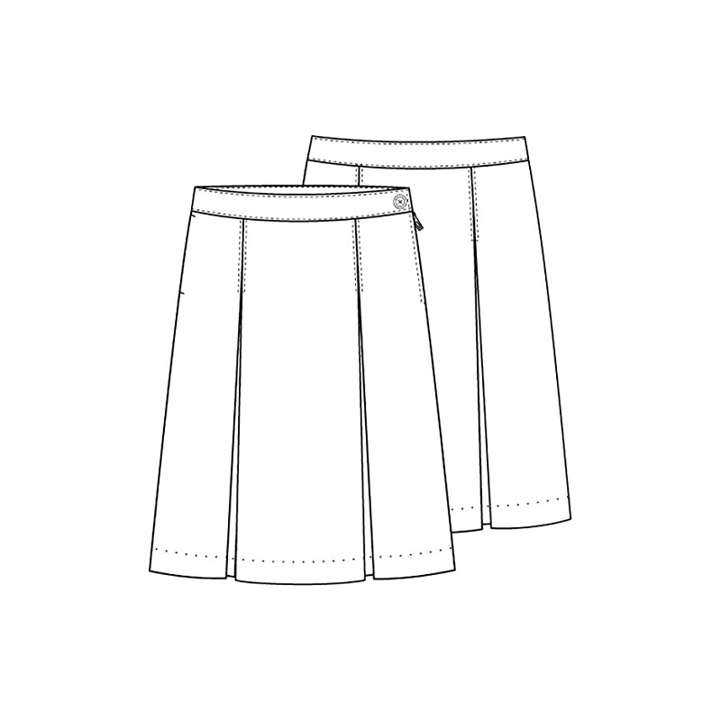 Classroom School Uniforms Girls' Big Kick Pleat Skirt, Khaki, 10.0