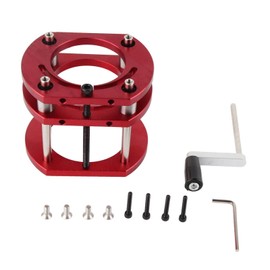 Lifting Table Base, Router Lift Base, Aluminum Alloy Stainless Steel 4 Jaw Clamping Router Table Lifting System Base for Small Trimming, Tables