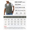 Gihuo Men's Fishing Vest Casual Utility Travel Safari Cargo Outdoor