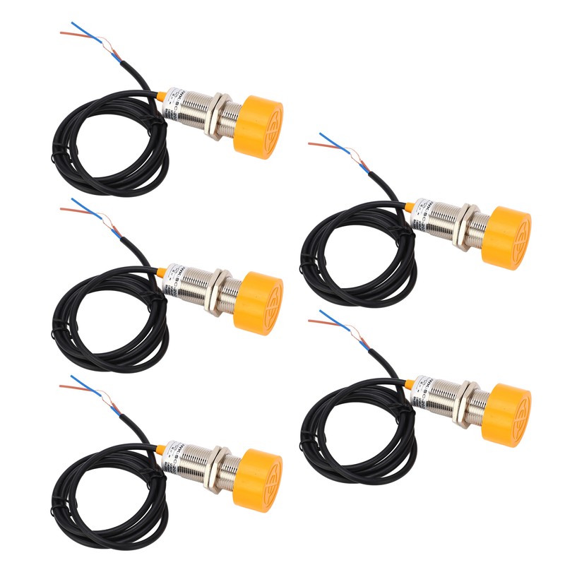 5 Pcs Proximity Switch PNP Normally Open 20mm Detection IP65