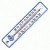 Shinwa Sokutei Plastic Thermometer, 9.8 inches (25 cm), Blue 48356