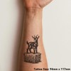 'Goat On Straw Bale' Temporary Tattoo - Water Resistant, Skin-Safe,