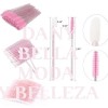 100 Microbrush+50 Lip Brush+50cepillos Para Pestañas Glitter