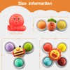 ECHOCUBE Suction Cup Spinner Toys, 3 Pcs Educational Spinning Sensory