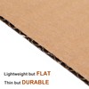 300 Packs 3.5x4.7 Inch Corrugated Cardboard Sheets, Premium White Corrugated