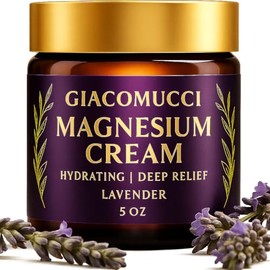 Magnesium Cream for Nighttime Relief - Magnesium Chloride Body Balm - Fast Absorbing Leg, Arm & Chest Lotion - Sleep Support & Wellness Recovery - Lavender