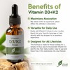 Ultra6 Nutrition Vitamin D and K2 Drops - Liquid Vitamin