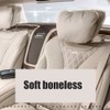 Car Neck Pillow Car Suede Headrest Cushion Support Pillow Compatible