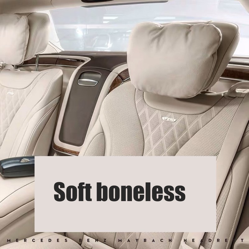 Car Neck Pillow Car Suede Headrest Cushion Support Pillow Compatible