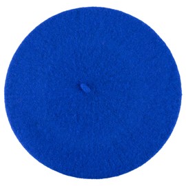 HAT TO SOCKS Wool Blend French Beret for Men and Women in Plain Colours (Royal Blue)