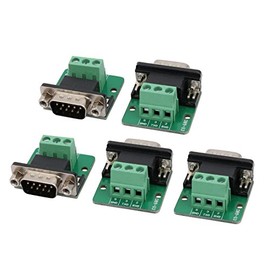 Aexit 5 Unidades DB9-G3 Placa de Adaptador Macho 9P Terminal Tarjeta de Desglose Módulo de Señal (0d975e8718c226d92b00c0378aaf0dd2)
