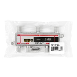 FE-TSP-6DL 4K Broadcasting Compatible, Antenna 6 Splitter, All Terminal Current Passing Type, 6 Distribution, Supports 3224 MHz