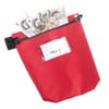 GOSECURE VAL06772 Cash Bag with Window - Red